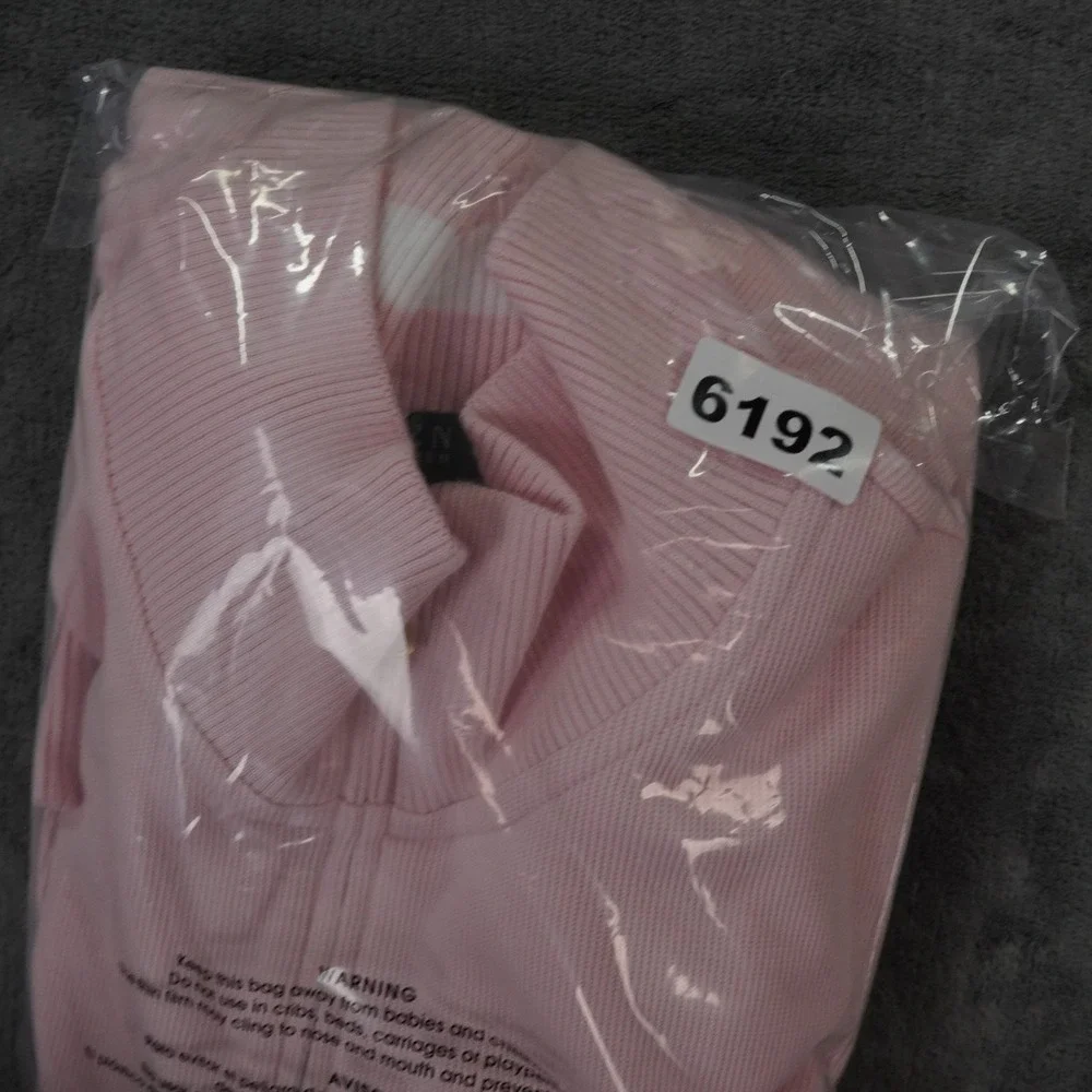 Lauren Ralph Lauren Women's Pink Zip Tennis Club Jacket Sweater L Cotton RL Logo